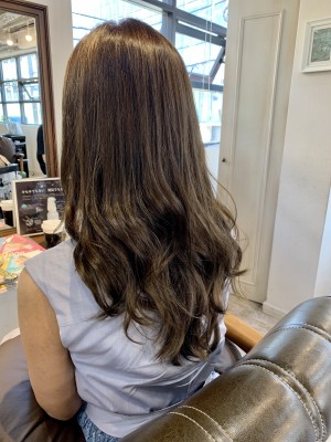 【重山】オリーブグレージュお客様スタイル♪