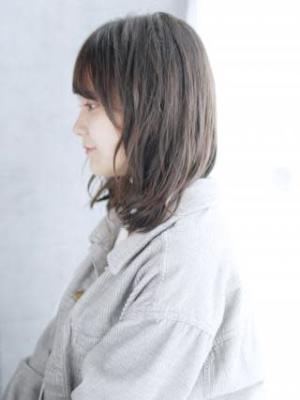 セミウエットのゆるミックスカール