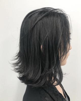 暗髪レイヤーロブ☆