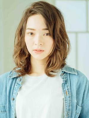 前髪無しウェーブ 前髪無しウェーブのイメージ画像