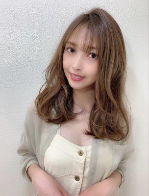 【重山】小顔バングウエーブセミディ
