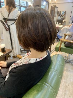 【重山】バッサリ！縮毛矯正からのショート！お客様スタイル♪
