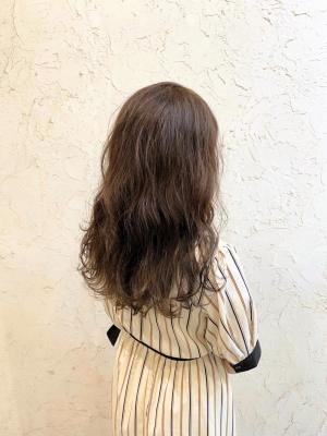 【flor 戸塚】*ウェーブヘア+シフォンブラウン*