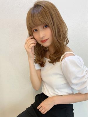 【山田】ヘルシーレイヤー小顔ひし形シアベージュミディy139