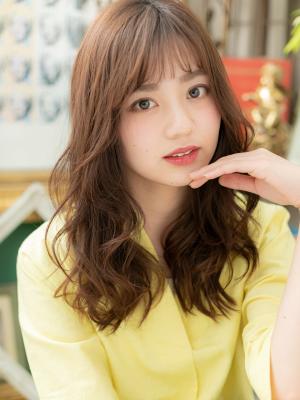 愛されフェミニン♪外国人風センターパート　ルーズ