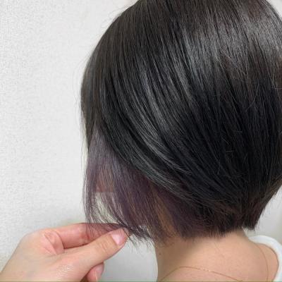 インナーカラー☆パープルグレー