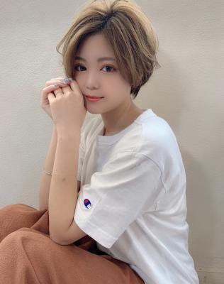【重山祐亮】小顔フォギーベージュハンサムショート♪