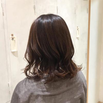 ふんわりミディアムスタイル