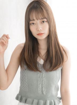 【Luana　難波】ナチュラルストレート×フォギーベージュ