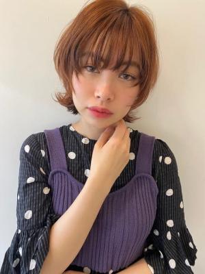 顔まわりレイヤーのウルフボブ★BUZZ秋山