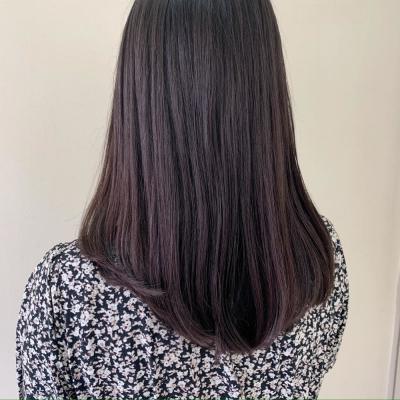 パープルブラウン☆ツヤロング
