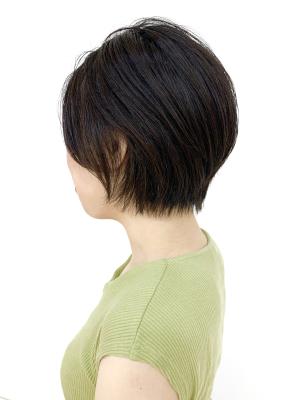 [QUALIS]黒髪ショート/黒髪ショートボブ/耳かけボブ/