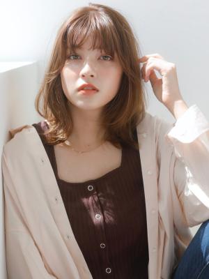 大人かわいいひし形レイヤーミディ