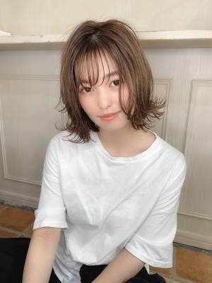 【重山祐亮】シースルーバング外ハネカールボブ♪