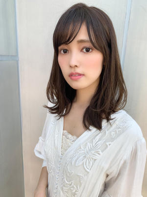 【山田】柔らかベージュ小顔くびれ外ハネレイヤーy166