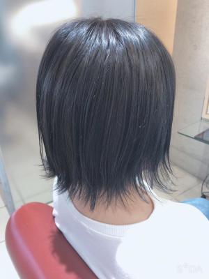 ブリーチなしでブルー系カラー ブリーチなしでブルー系カラーのイメージ画像