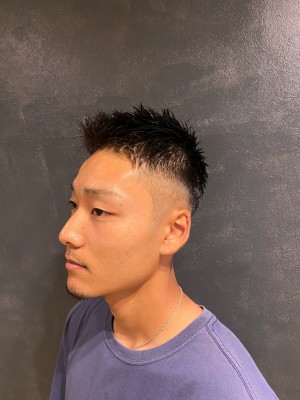 アップバングフェードカット【メンズカット】