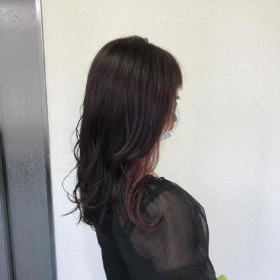 インナーカラー　pink