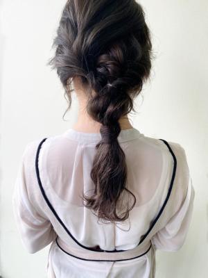 ゆる編みおろしアレンジ