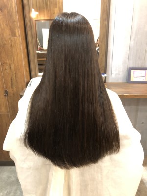 「髪質改善」ロングツヤストレート