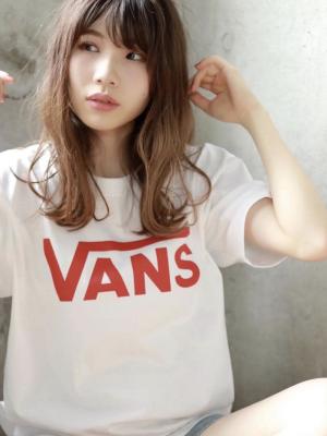 ゆるっとかわいいミディアムウェーブ