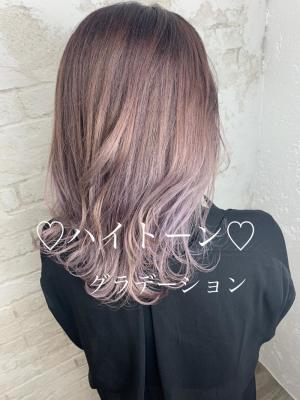 バイオレットグラデーション、イルミナカラー、池袋