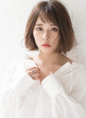 【Luana なんば】前髪デザイン小顔ショートボブ