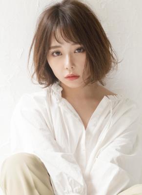 【Luana なんば】前髪デザイン小顔ショートボブ