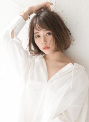 【Luana なんば】前髪デザイン小顔ショートボブ