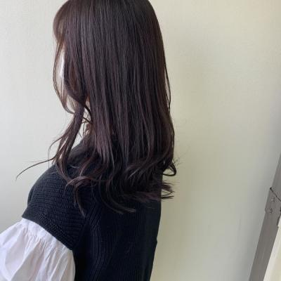 秋ヘアココアカラー