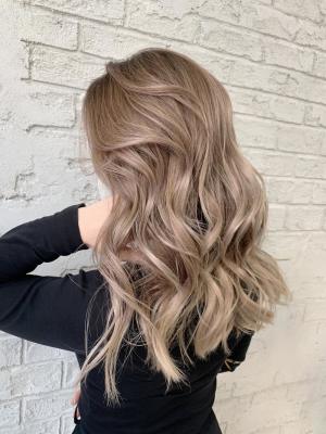 外国人ヘアホワイトベージュブロンドヘアバレイヤージュ2152 外国人ヘアホワイトベージュブロンドヘアバレイヤージュ2152