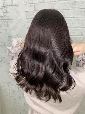艶カラーシアーカラー透け感春カラーラベンダー6133