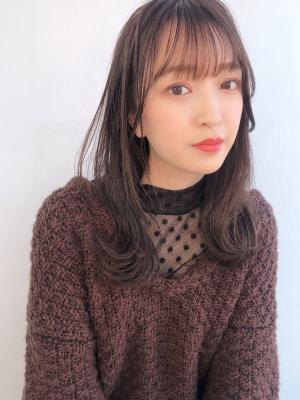 【K_114】シースルーバングニュアンスレイヤーミディアム