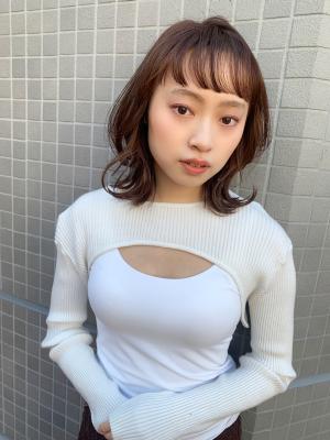 【山田】束感ショートバングレイヤーくびれボブディy195