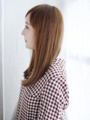 ナチュラルAラインストレート