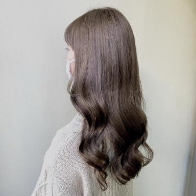透け感アッシュベージュ