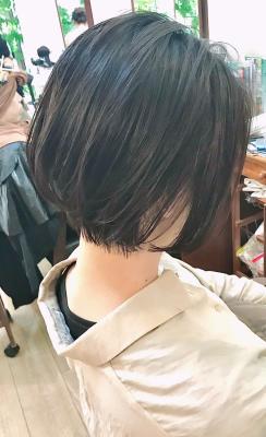長めショートボブ☆束感 長めショートボブ☆束感のイメージ画像