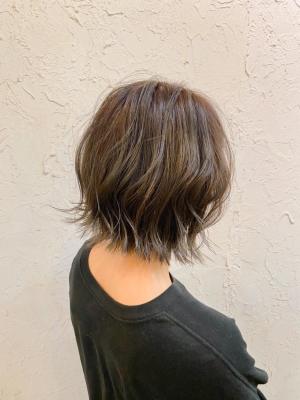 【flor 戸塚】*シフォンボブ+オリーブベージュ*