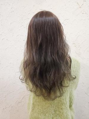 【flor 戸塚】*シフォンロング+ブルーアッシュ*