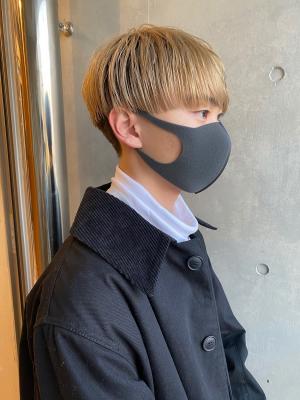 韓流マッシュ　ツーブロ刈り上げ