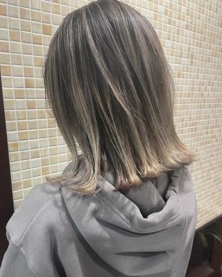 ★プラチナベージュ×バレイヤージュ★