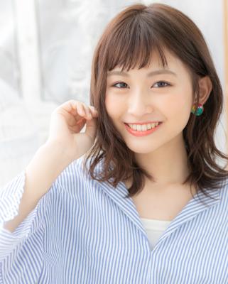 大人かわいい重軽♪くせ毛風フリンジウェーブ　大人ガーリー