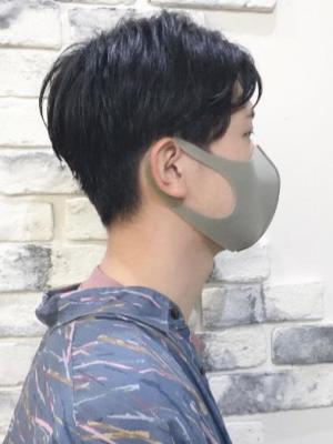 【松戸 Alpha】センターパートメンズマッシュ