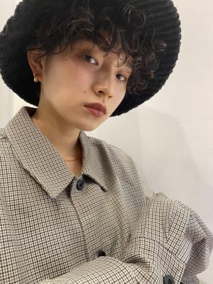 ショート+帽子