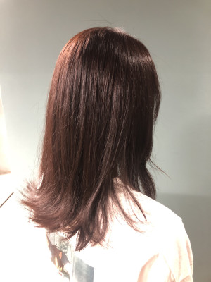 ピンクベージュで垢抜けて◎