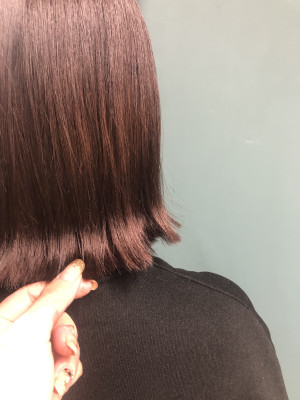 ピンクブラウンで女子っぽさ全開！