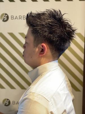 大人のモヒカンショートスタイル【BARBER-BAR】
