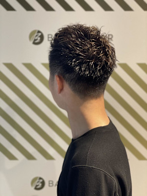 ヒートカールパーマスタイル　【BARBER-BAR】