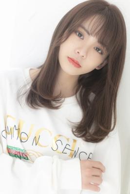 ナチュラルワンカールグレージュ天使の羽バングオルチャン