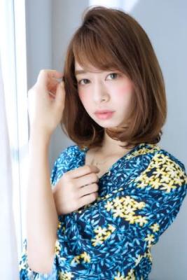 ストレート内巻きワンカールミディアム★